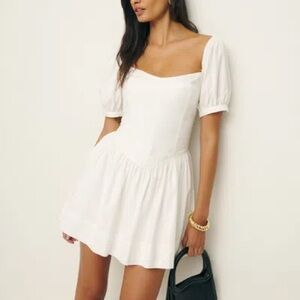 Reformation Calie Dress in White